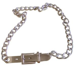 Golden Metal Chain Belt Size M 32”